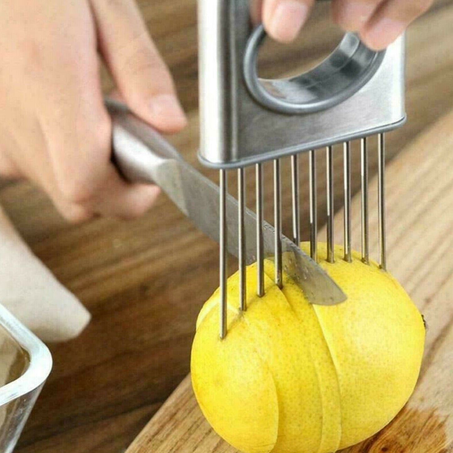 Stainless Steel Onion Holder Slicer