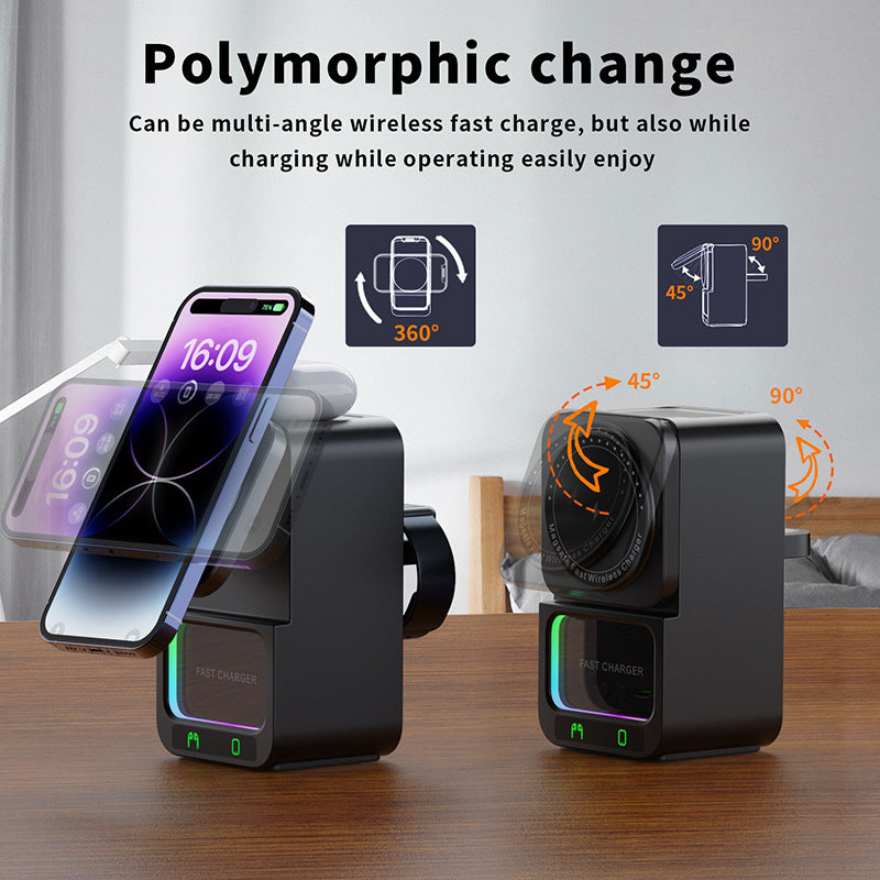 5-in-1 Bluetooth Speaker Wireless Charger