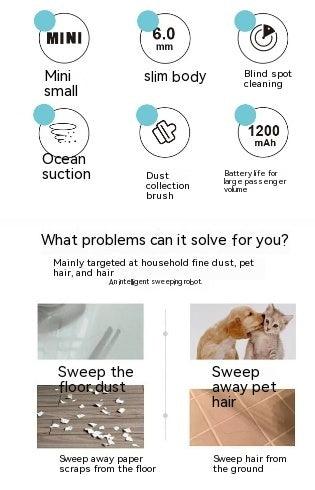 Household Automatic Robot Vacuum Cleaner