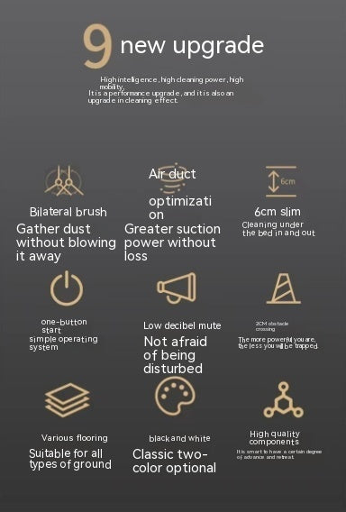 Household Automatic Robot Vacuum Cleaner