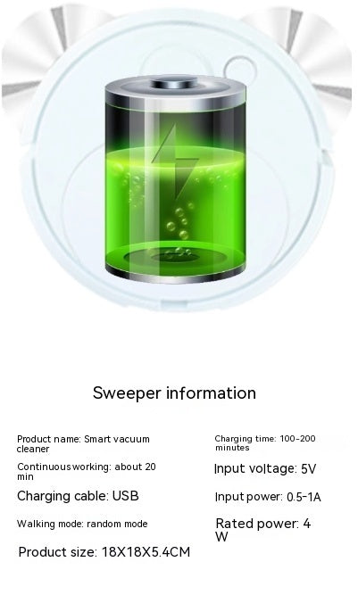 Household Automatic Robot Vacuum Cleaner