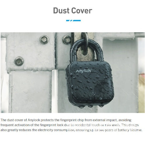 Smart Waterproof Fingerprint Padlock