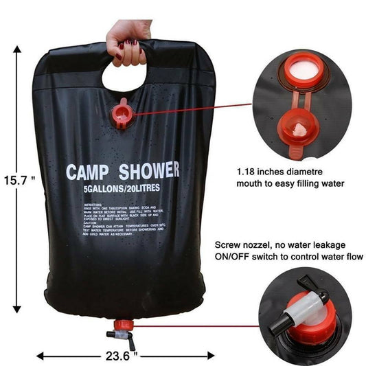 Portable 20L Camping Shower Bag