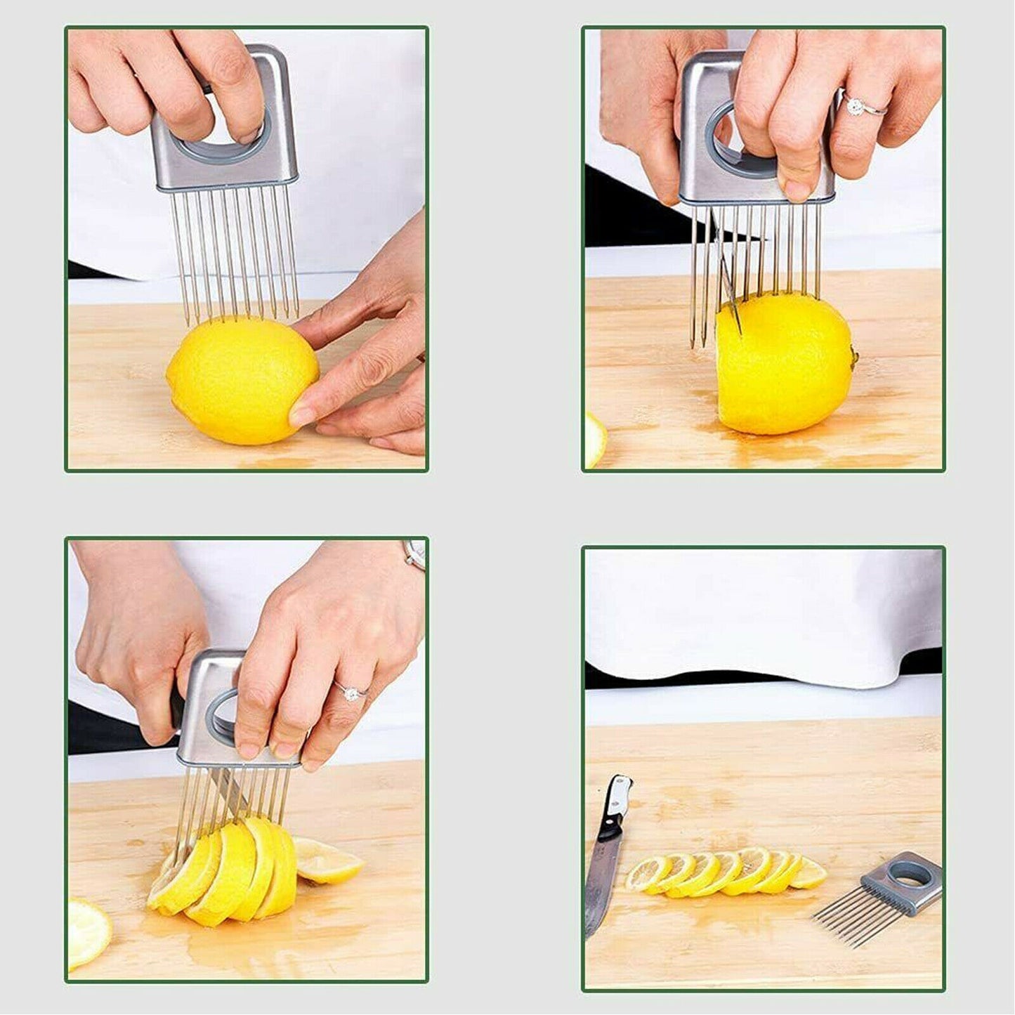Stainless Steel Onion Holder Slicer