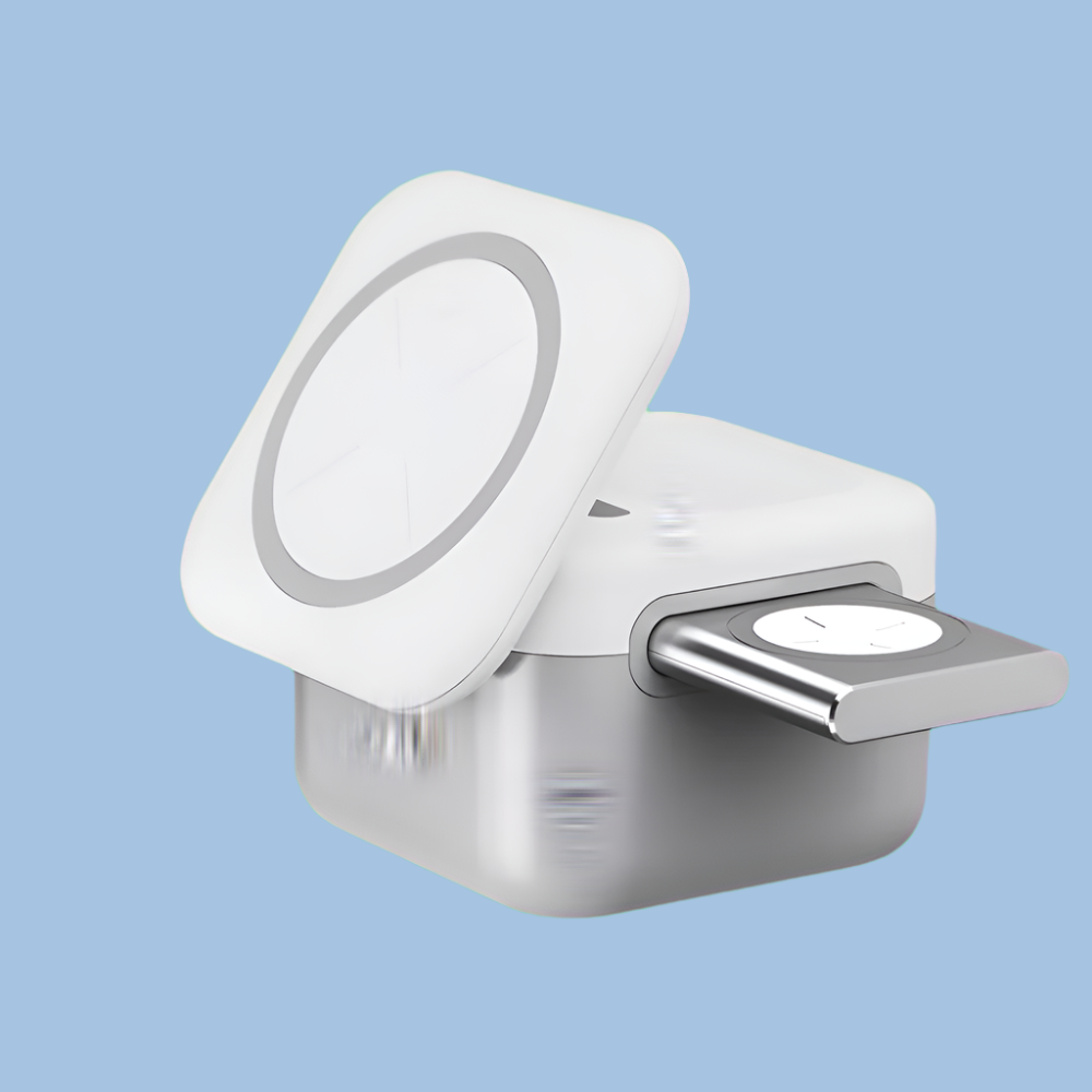 3-In-1 Wireless Charger with Hidden Removable