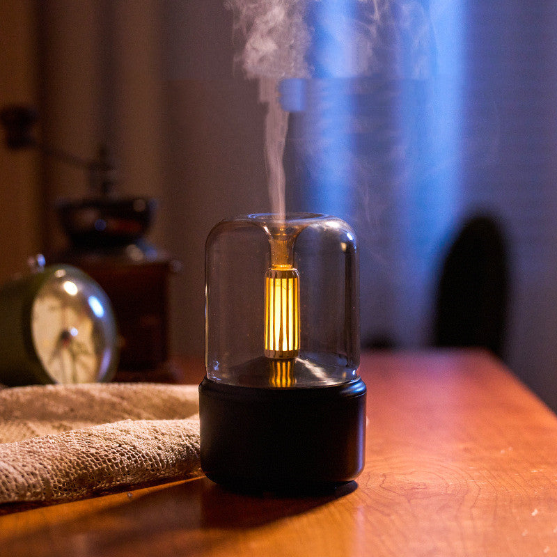 Portable Candlelight Atmosphere Light Humidifier