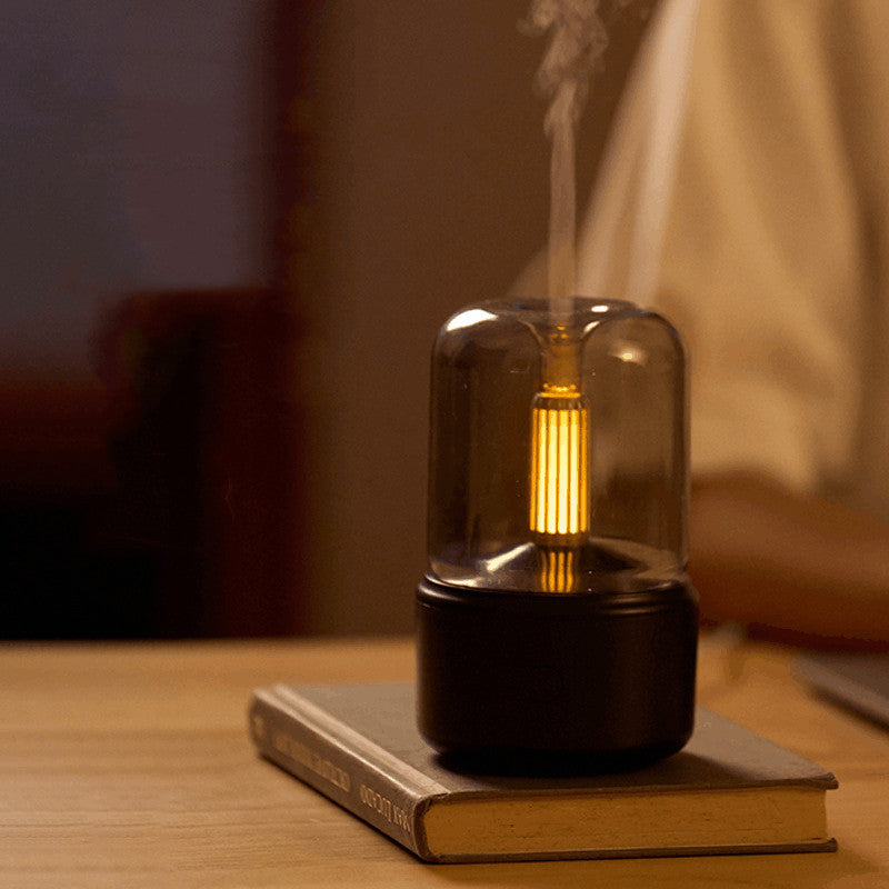 Portable Candlelight Atmosphere Light Humidifier
