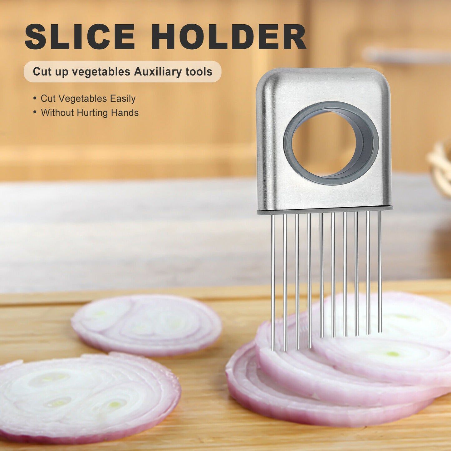 Stainless Steel Onion Holder Slicer