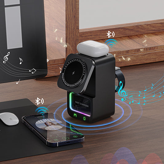 5-in-1 Bluetooth Speaker Wireless Charger