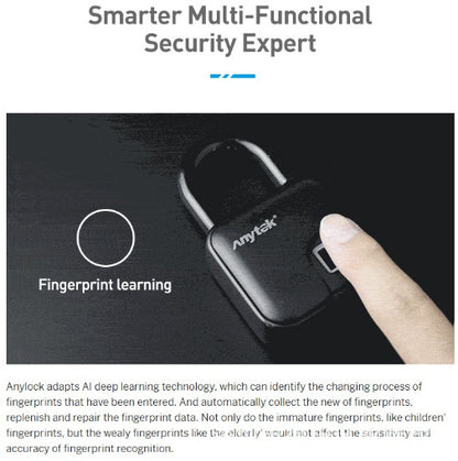 Smart Waterproof Fingerprint Padlock